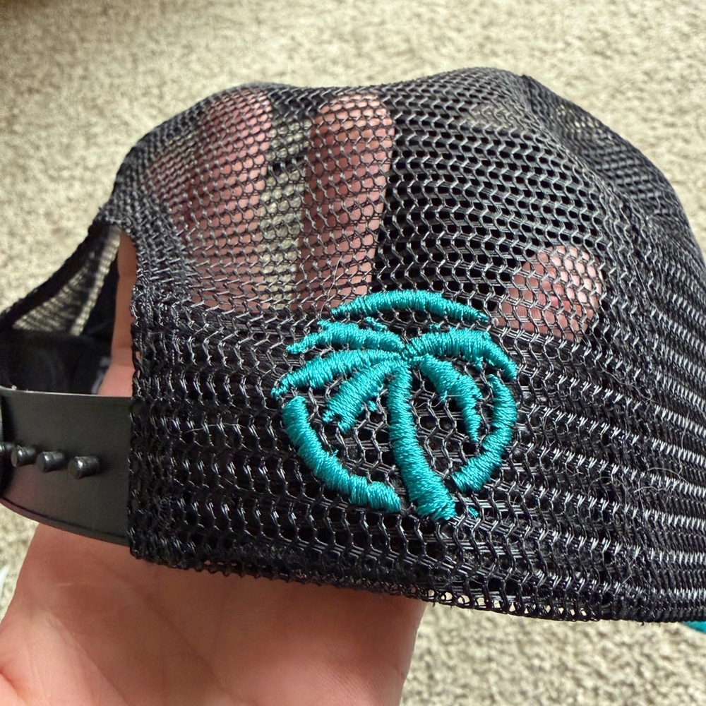 Heatwave Black and Teal Trucker Hat - Picture 4 of 7